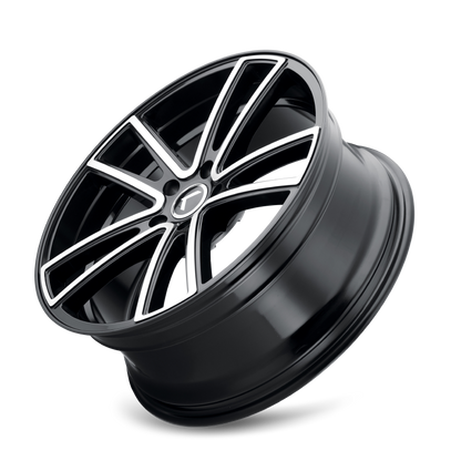 Kraze Wheels Kraze KR190 Lusso 22x8.5 / 5x120 BP / 38mm Offset / 74.1mm Hub Gloss Black Machined Wheel