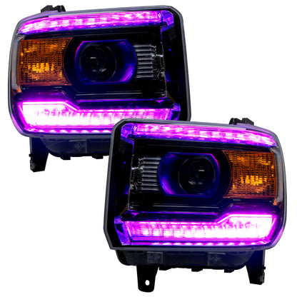 ORACLE Lighting Oracle 14-15 GMC Sierra Headlight DRL Upgrade Kit - ColorSHIFT