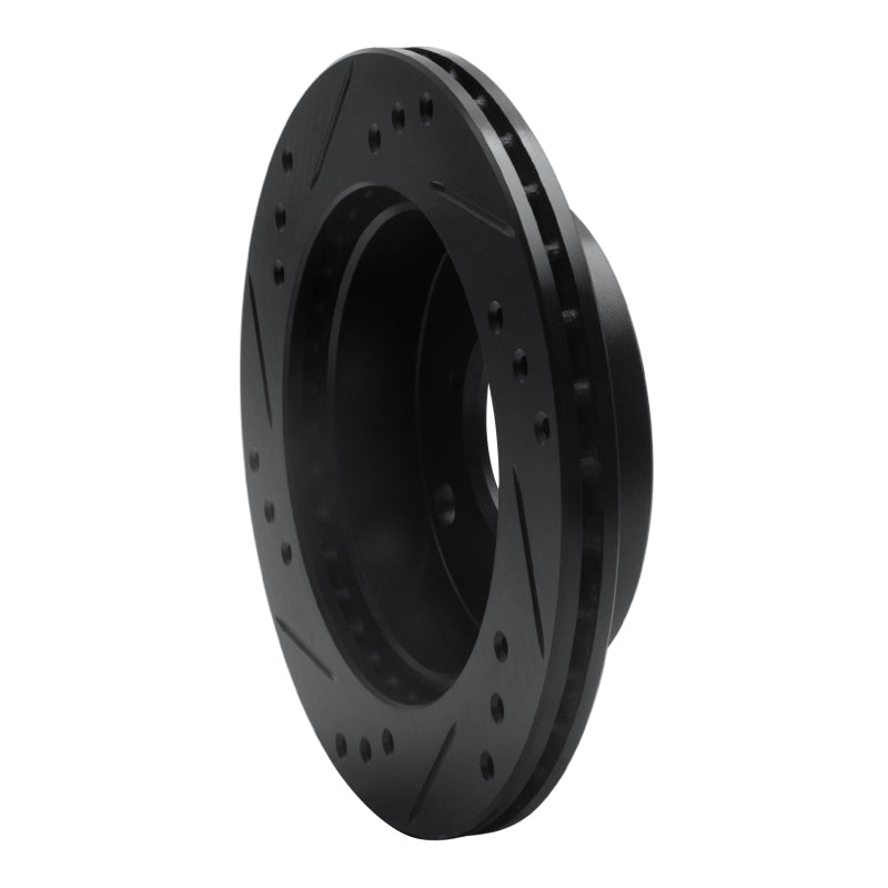 R1 Concepts R1 89-01 Chevrolet Metro Front Right Drilled & Slotted Black Brake Rotor
