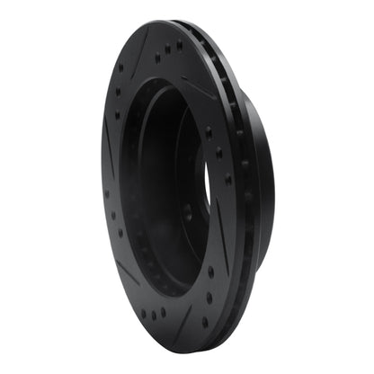 R1 Concepts R1 89-01 Chevrolet Metro Front Right Drilled & Slotted Black Brake Rotor