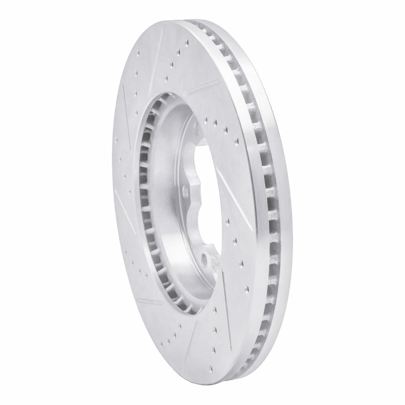 R1 Concepts R1 03-06 Renault Laguna (Mexico) Front Right Drilled & Slotted Silver Brake Rotor