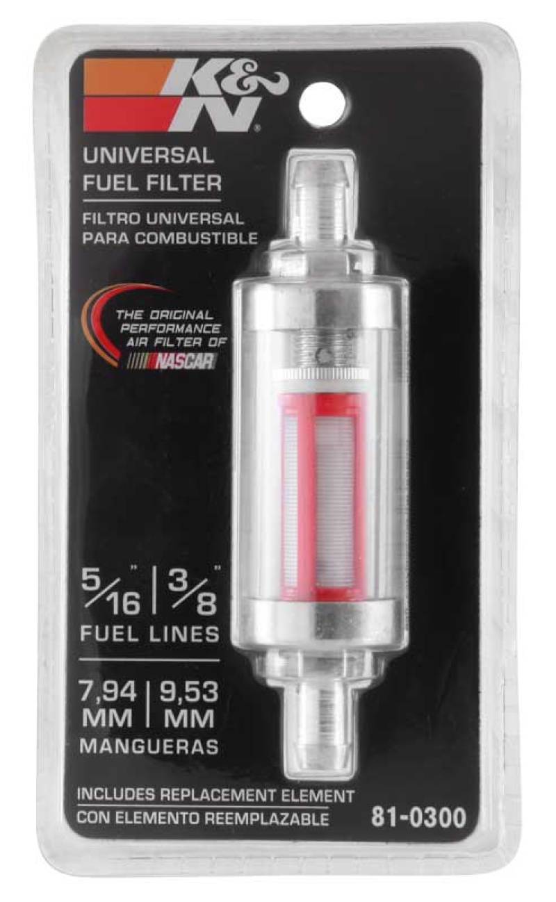 K&N Engineering K&N 5/16in x 3/8in Universal Replacement In-Line Fuel Filter