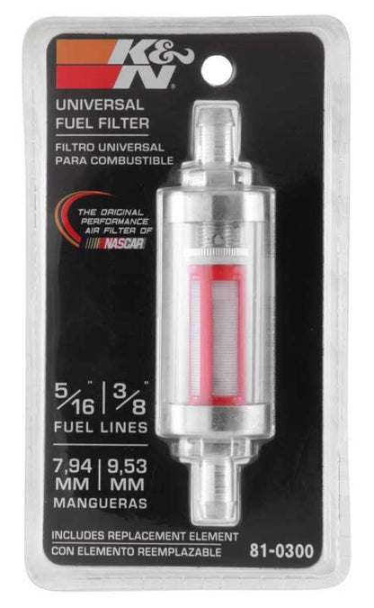 K&N Engineering K&N 5/16in x 3/8in Universal Replacement In-Line Fuel Filter