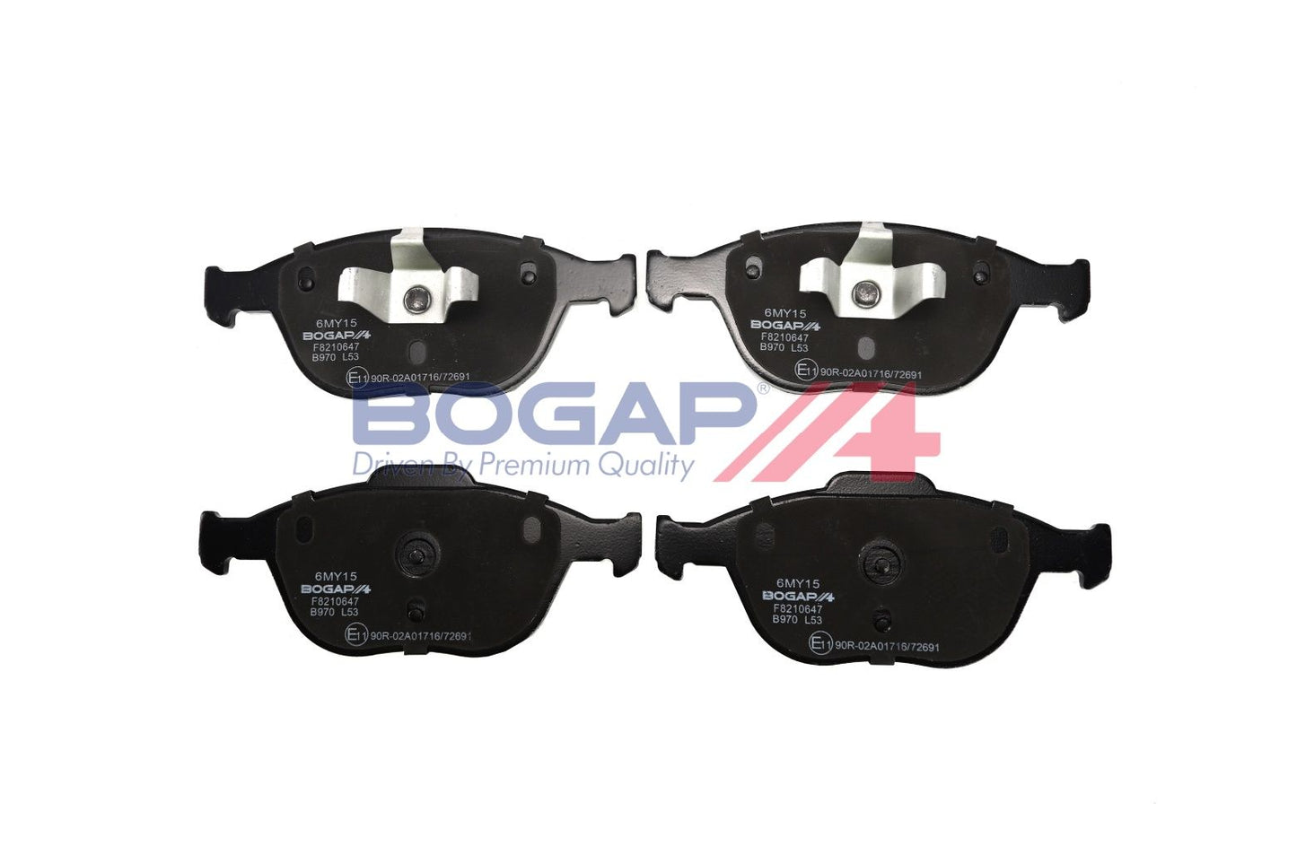 BOGAP F8210647 Brake Pad Set, Disc Brake