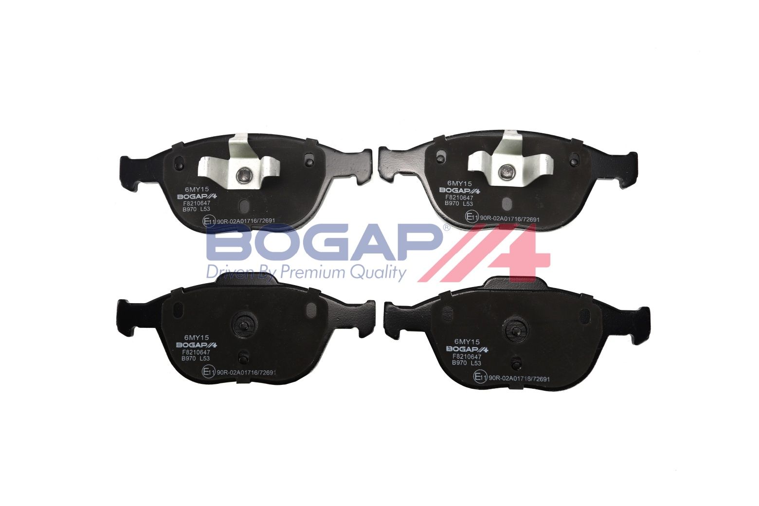 BOGAP F8210647 Brake Pad Set, Disc Brake