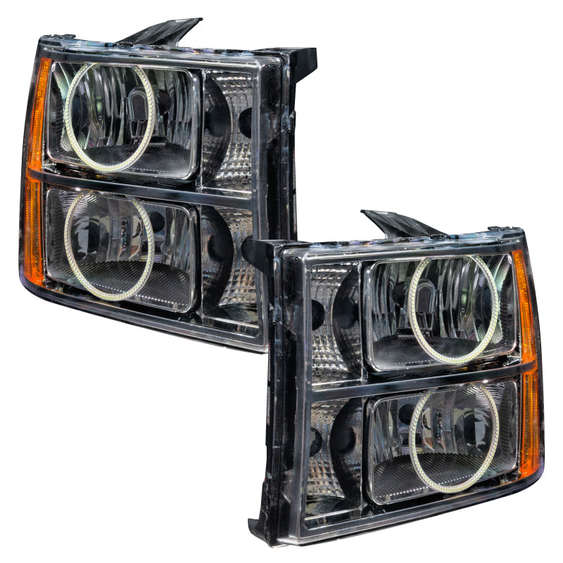 ORACLE Lighting Oracle 07-13 GMC Sierra SMD HL - Round Ring Design - ColorSHIFT