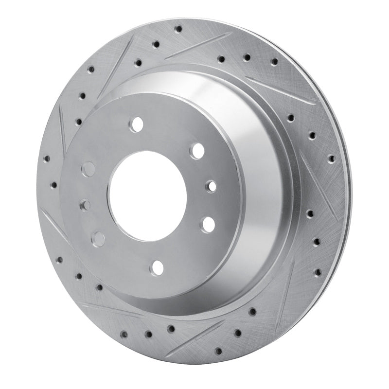 R1 Concepts R1 02-09 Buick Rainier Rear Left Drilled & Slotted Silver Brake Rotor
