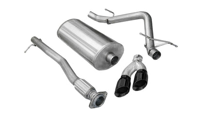 CORSA Performance Corsa 2011-2013 GMC Sierra Ext. Cab/Std. Bed 1500 6.2L V8 Black Sport Cat-Back Exhaust