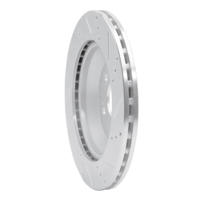 R1 Concepts R1 15-21 Mercedes-Benz S550 Rear Left Drilled & Slotted Silver Brake Rotor