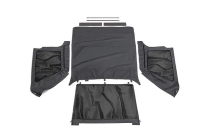 Rampage 1997-2006 Jeep Wrangler(TJ) Excludes LJ Unlimited Frameless Soft Top Kit - Black Diamond