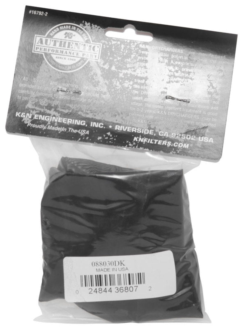 K&N Engineering K&N Drycharger Air Filter Wrap 8-3/4in X 10-1/4in X 3in Black