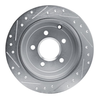 R1 Concepts R1 01-07 Buick Rendezvous Rear Right Drilled & Slotted Silver Brake Rotor