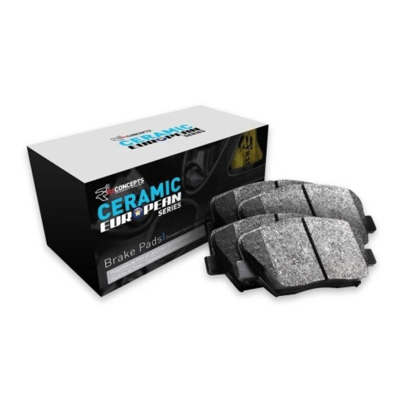 R1 Concepts R1 14-22 Maserati Ghibli Front Euro Ceramic Brake Pads and Hardware Kit