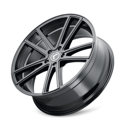 Kraze Wheels Kraze KR190 Lusso 22x8.5 / 5x112 BP / 38mm Offset / 66.56mm Hub Gloss Black Wheel