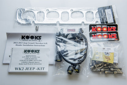 Kooks Headers Kooks 2012+ WK2 Jeep Grand Cherokee SRT 6.4L 2inx3in SS Longtube Header w/ Catted Conn. Pipes
