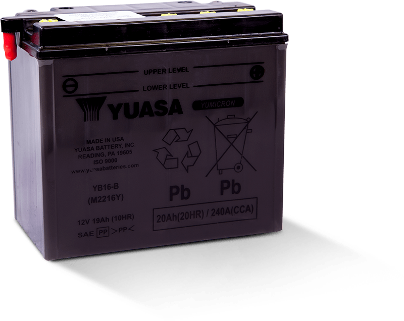 Yuasa Battery Yuasa YB16-B Yumicron 12-Volt Battery