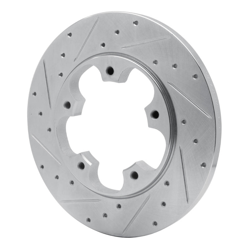 R1 Concepts R1 15-25 Ford Transit-250 Rear Left Drilled & Slotted Silver Brake Rotor