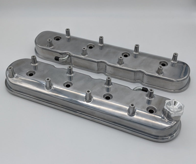 Granatelli Motor Sports Granatelli 96-22 GM LS Tall Valve Cover w/Integral Angled Coil Mounts - Polished (Pair)