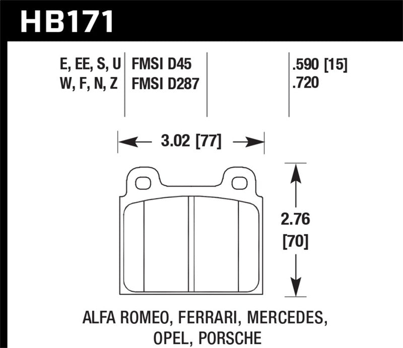 Hawk Performance Hawk HPS Street Brake Pads