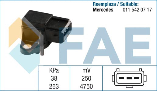 FAE AE15024 Boost Pressure Sensor
