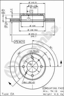 OE IVECO 42555884 Disc Brake Caliper Repair Kit