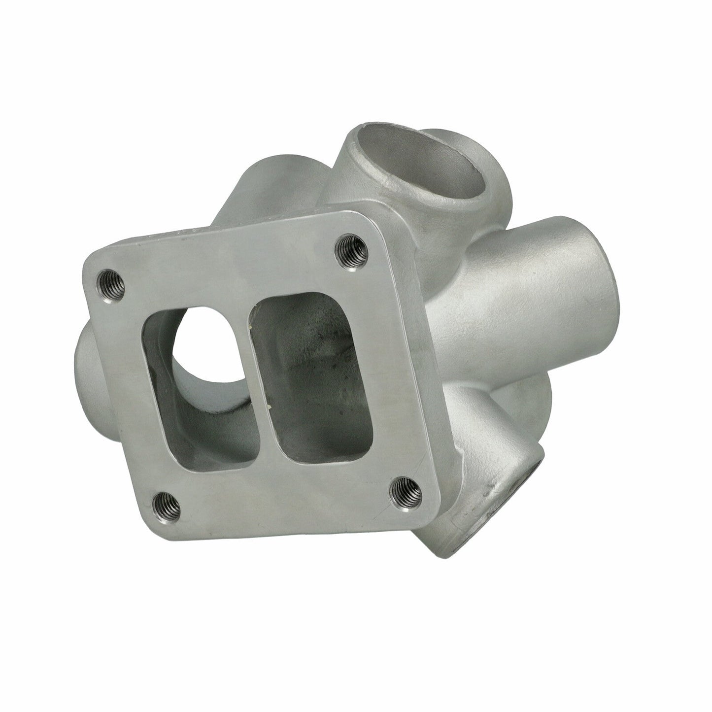 Turbozentrum 290628 6-Cylinder Stainless Steel Turbo Collector T4 Twinscroll (int. WG & ext. WG)