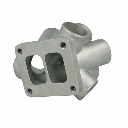 Turbozentrum 290628 6-Cylinder Stainless Steel Turbo Collector T4 Twinscroll (int. WG & ext. WG)