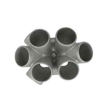 Turbozentrum 290628 6-Cylinder Stainless Steel Turbo Collector T4 Twinscroll (int. WG & ext. WG)
