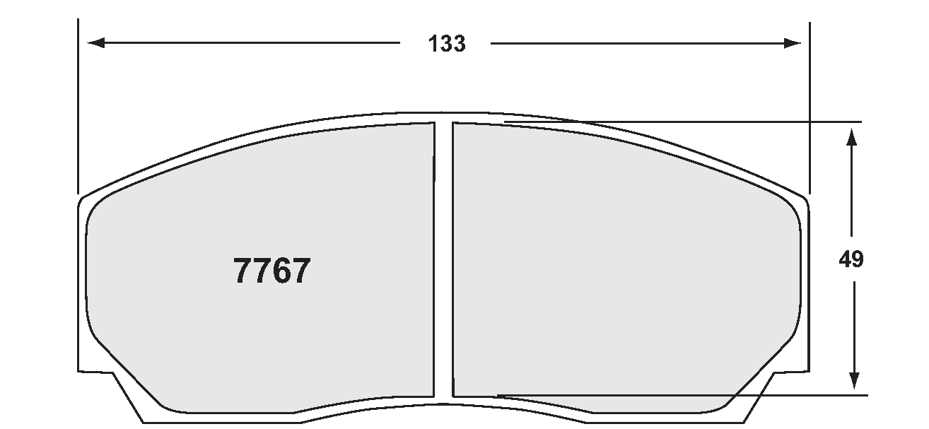PFC 7767.01.17.44 FRONT BRAKE PADS 01 CMPD 17MM FOR D2 / K-SPORT 6-PISTON