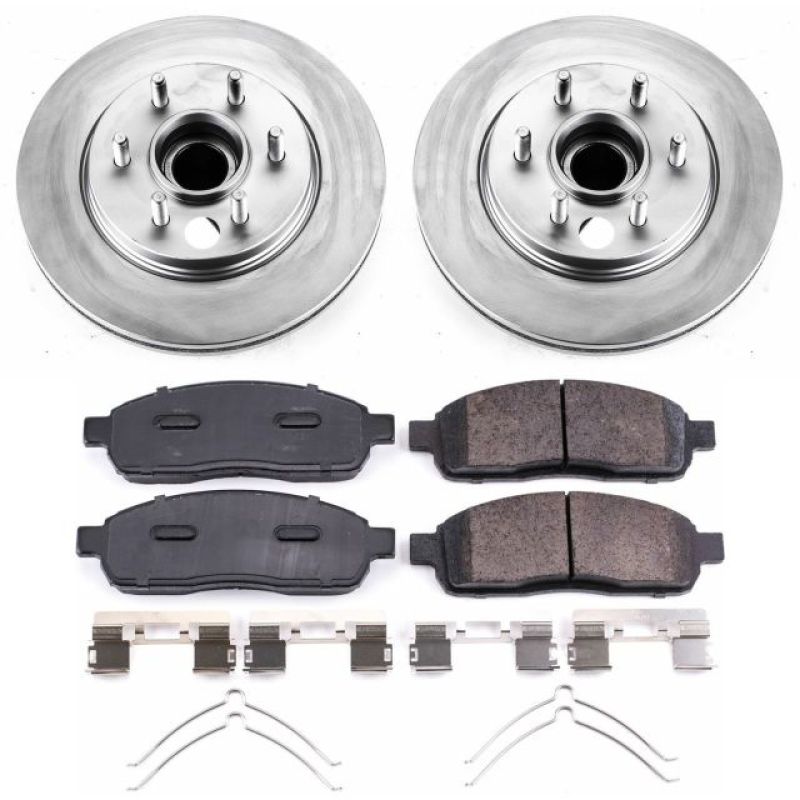 PowerStop Power Stop 06-08 Lincoln Mark LT Front Z17 Coated Brake Kit