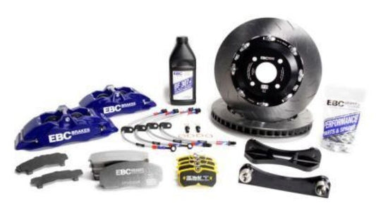 EBC Racing 93-02 Toyota Supra 3.0TT Blue Apollo-6 Calipers 355mm Rotors Front Big Brake Kit