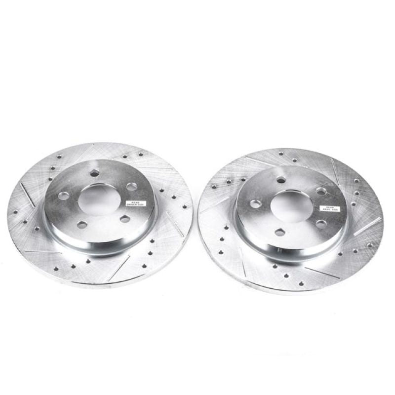 PowerStop Power Stop 02-08 Jaguar X-Type Rear Evolution Drilled & Slotted Rotors - Pair