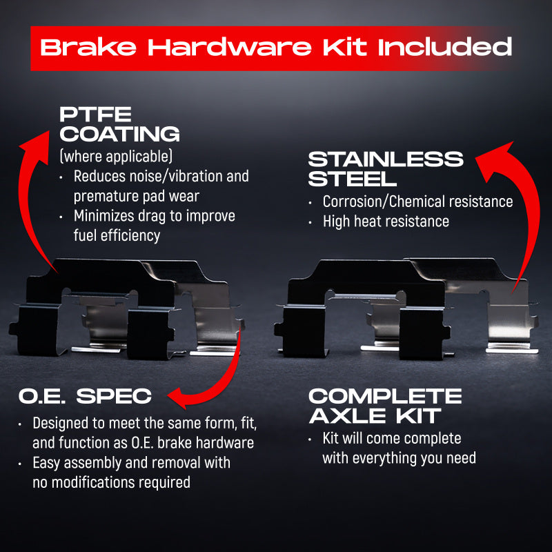 R1 Concepts R1 17-25 Alfa Romeo Giulia Front & Rear Drill/Slot Carbon Coated Rotor Set w/Euro Ceramic Pads