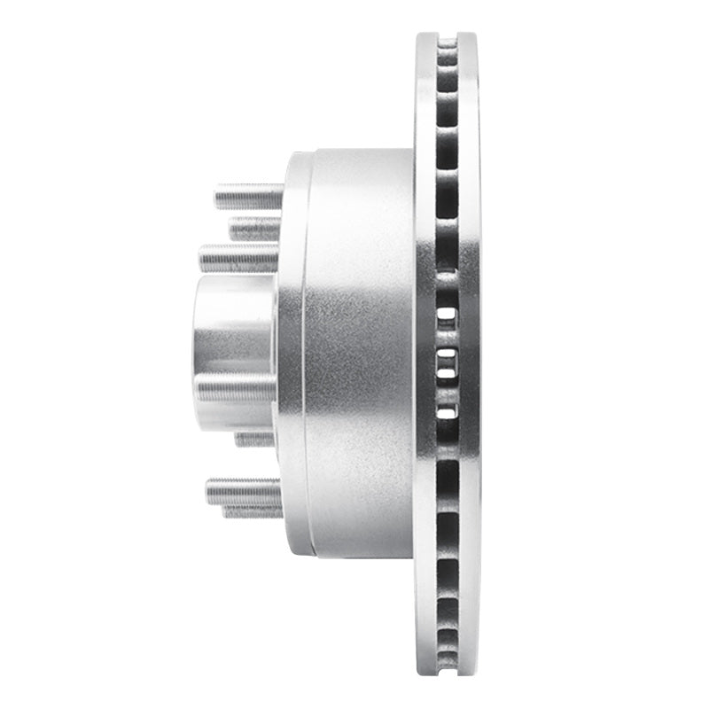 R1 Concepts R1 95-07 Ford E-250 Econoline Front Right Drilled & Slotted Silver Brake Rotor