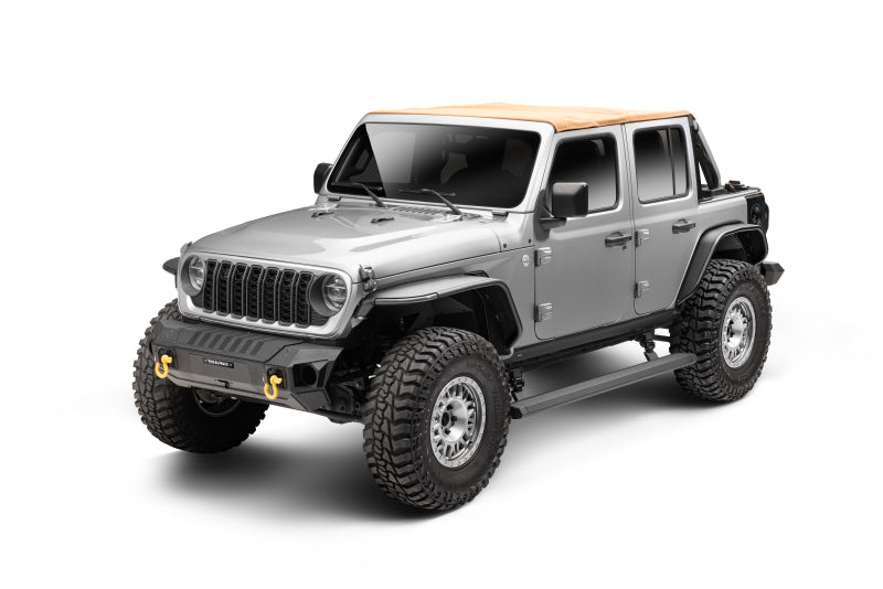 Go Rhino RealTruck 18-24 Jeep Wrangler 4dr VoltStep Electric Running Board Kit (Drilling Req.) - Tex. Blk