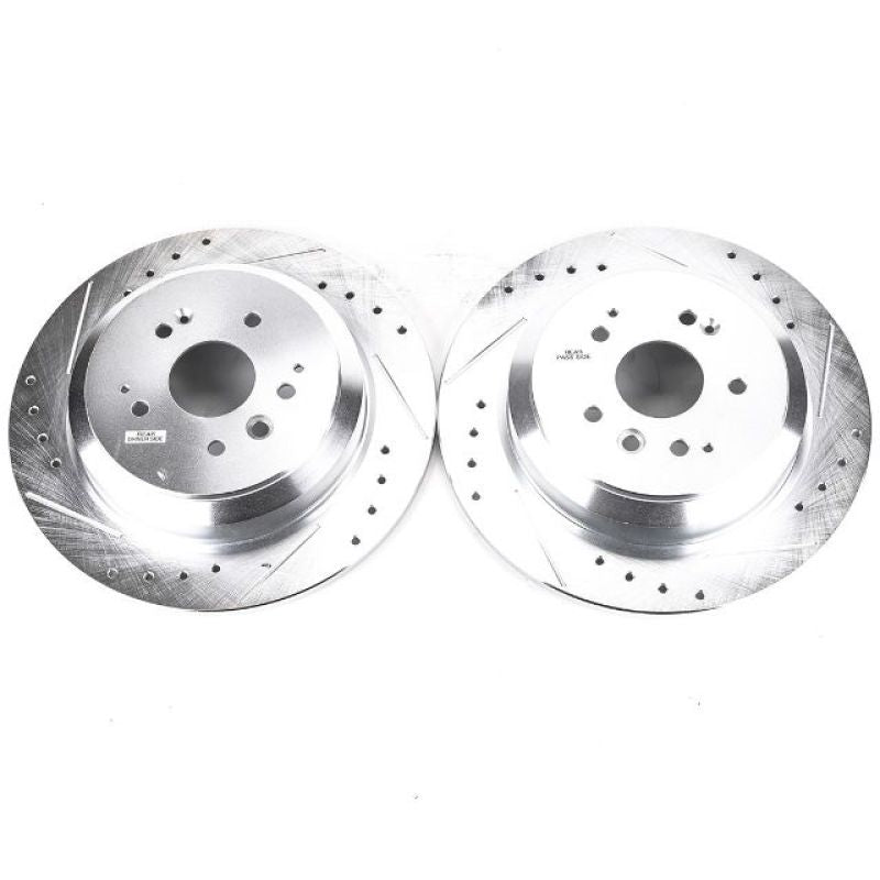 PowerStop Power Stop 14-16 Acura MDX Rear Evolution Drilled & Slotted Rotors - Pair