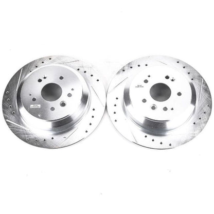 PowerStop Power Stop 14-16 Acura MDX Rear Evolution Drilled & Slotted Rotors - Pair
