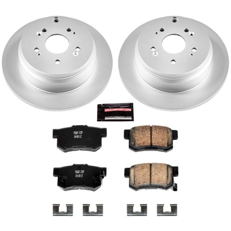 PowerStop Power Stop 07-09 Acura RDX Rear Z17 Evolution Geomet Coated Brake Kit