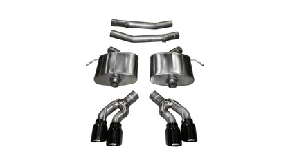 CORSA Performance Corsa 2016-2019 Cadillac CTS V 6.2L V8 2.75in Black Xtreme Axle-Back Exhaust