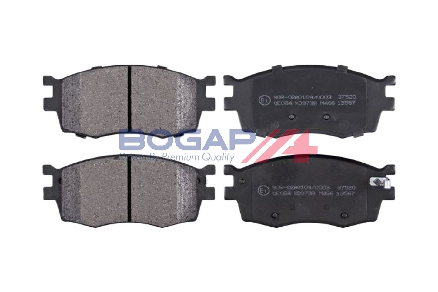 BOGAP Y8210213 Brake Pad Set, Disc Brake