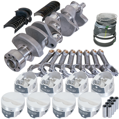Eagle Chevy LT1 350 1Pc 3.480in Crank 5.700in I-Beam Rods -3.7cc 4.000in Pistons Rotating Assembly