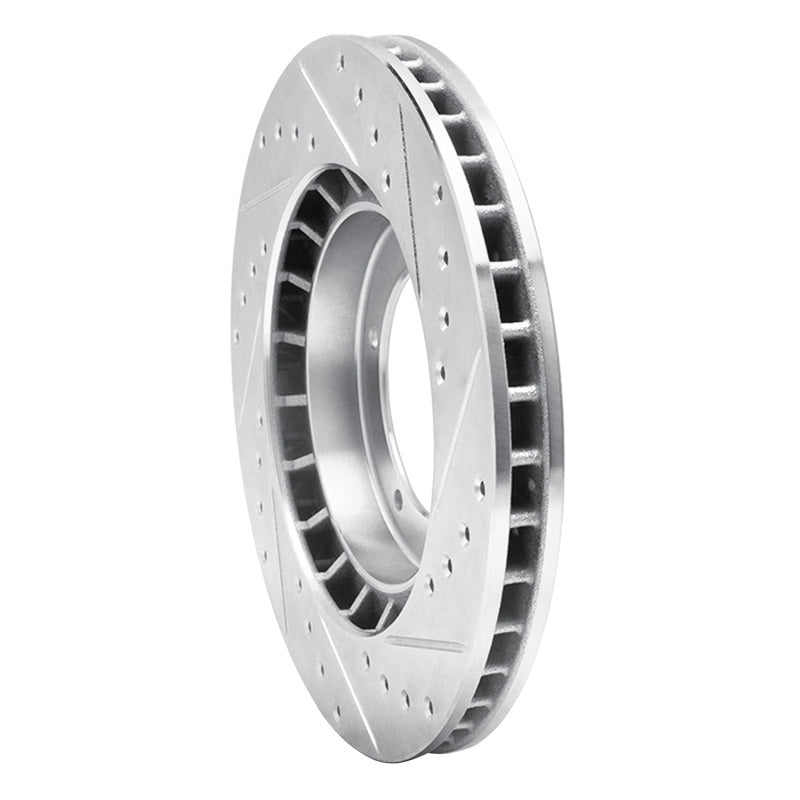 R1 Concepts R1 86-86 Porsche 944 Turbo Front Left Drilled & Slotted Silver Brake Rotor