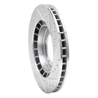R1 Concepts R1 86-86 Porsche 944 Turbo Front Left Drilled & Slotted Silver Brake Rotor