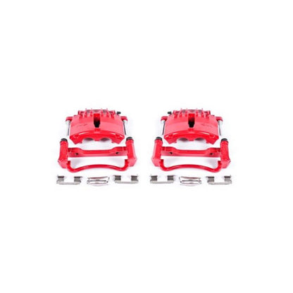 PowerStop Power Stop 99-02 Ford Mustang Front Red Calipers w/Brackets - Pair