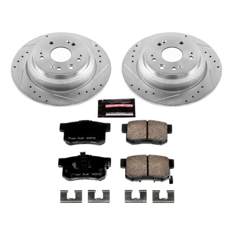 PowerStop Power Stop 10-11 Honda Accord Crosstour Rear Z23 Evolution Sport Brake Kit