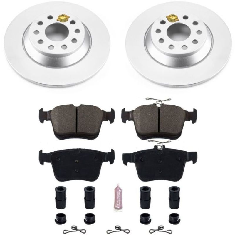 PowerStop Power Stop 16-18 Audi TT Quattro Rear Z23 Evolution Sport Coated Brake Kit
