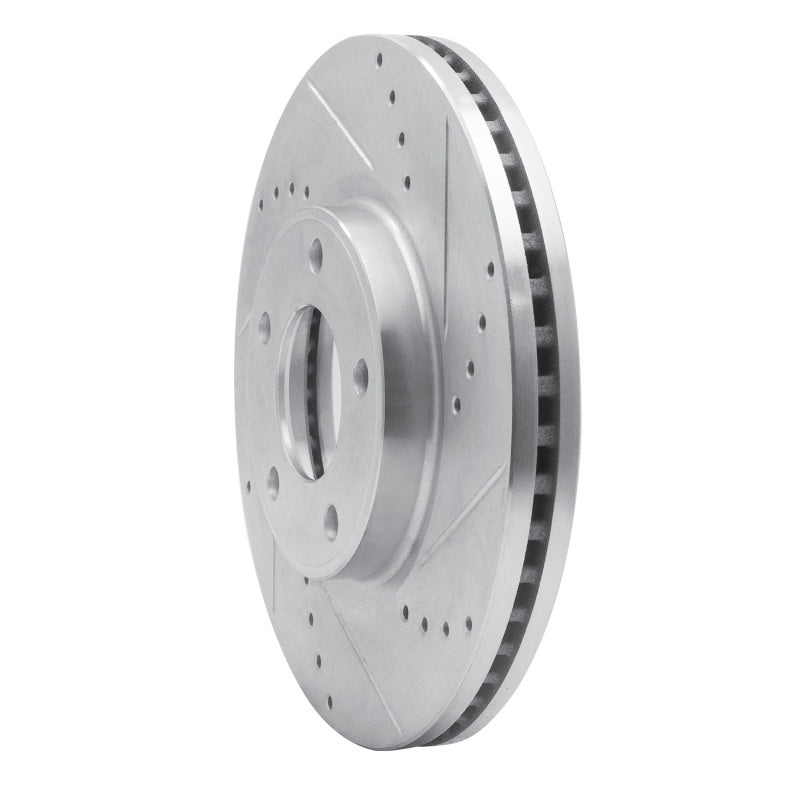 R1 Concepts R1 07-08 Ford Edge Front Right Drilled & Slotted Silver Brake Rotor