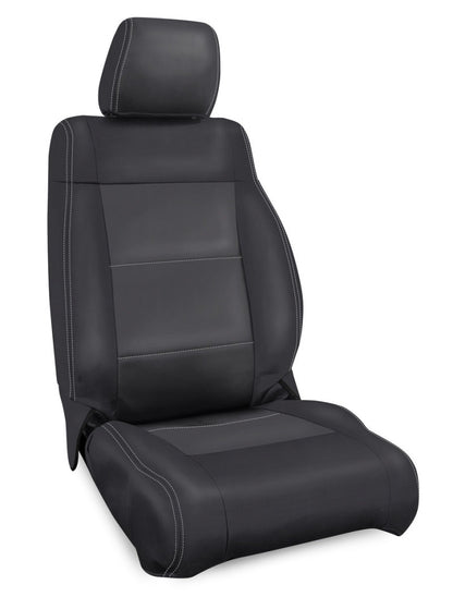 PRP Seats PRP 07-10 Jeep Wrangler JK Front Seat Covers/2 door or 4 door (Pair) - Black/Grey