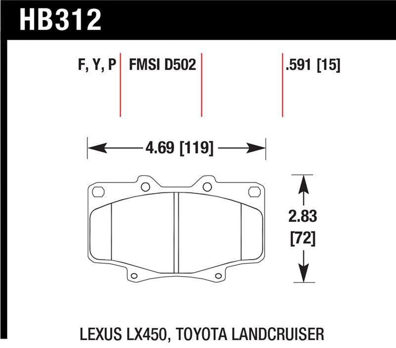 Hawk Performance Hawk Super Duty Street Brake Pads