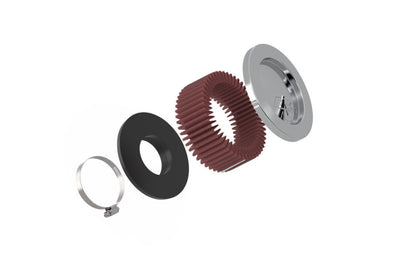 K&N Engineering K&N Universal Chrome Filter 2.438in Flange ID x 5.125in OD x 2in H
